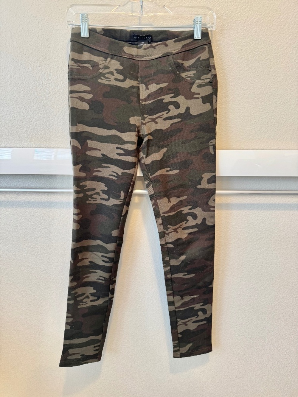 Sanctuary Grease Leggings XS Woodland Camo Pull-On Skinny Pants
